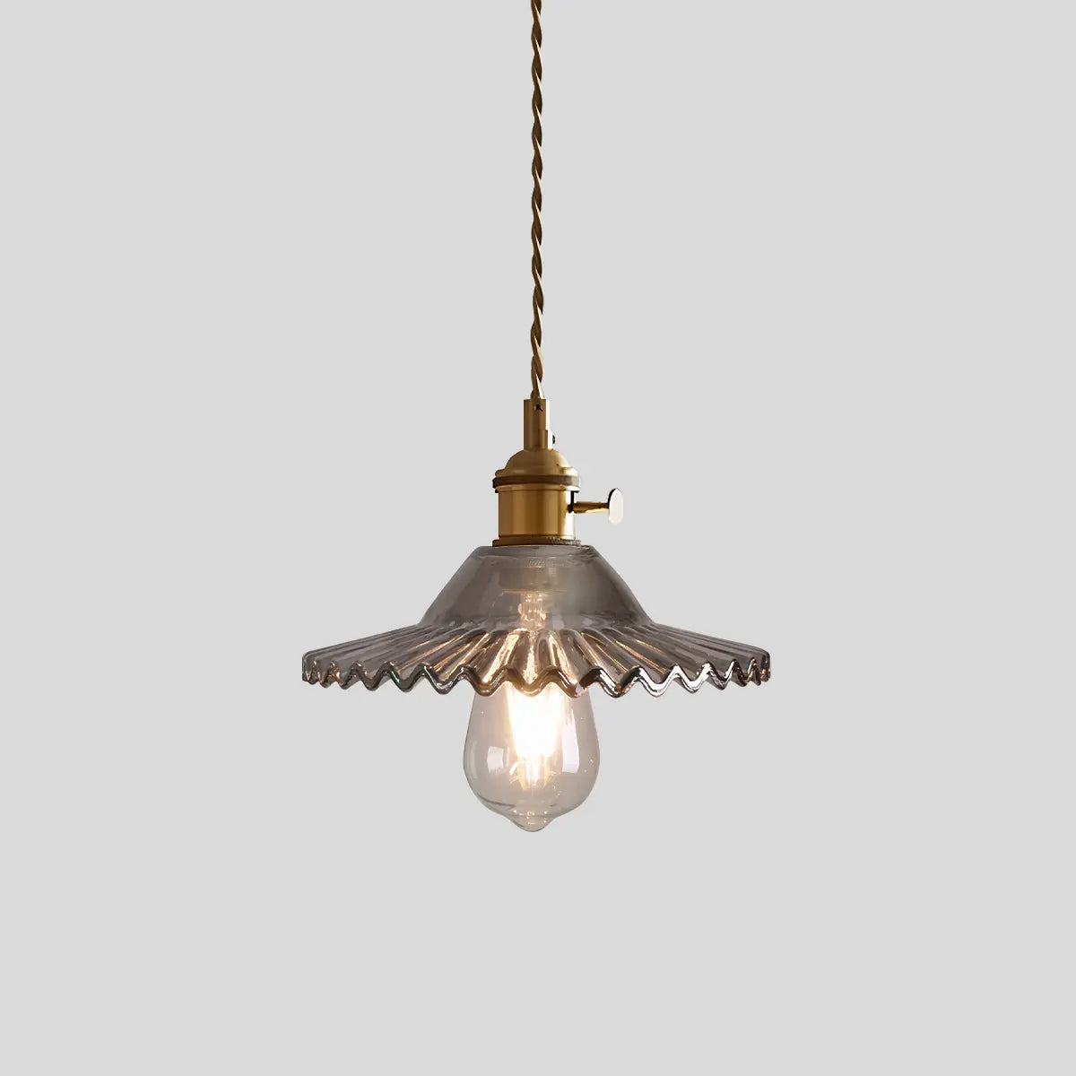 Adjustable Height Pendant Light with Clear Glass Shade Bronze Finish for Dining Table Kitchen Island Living Room Overhead Lighting