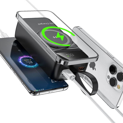 Portable Charger | Wireless Power Bank with Smart Charging & Digital Display | High Capacity for On-the-Go Convenience