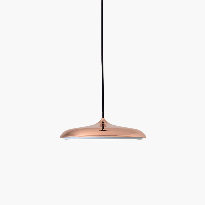 Slimline LED Disc Ceiling Light 10 in Black Metal Acrylic for Kitchen Island Dining Table Contemporary Scandinavian Minimalist Suspended Fix