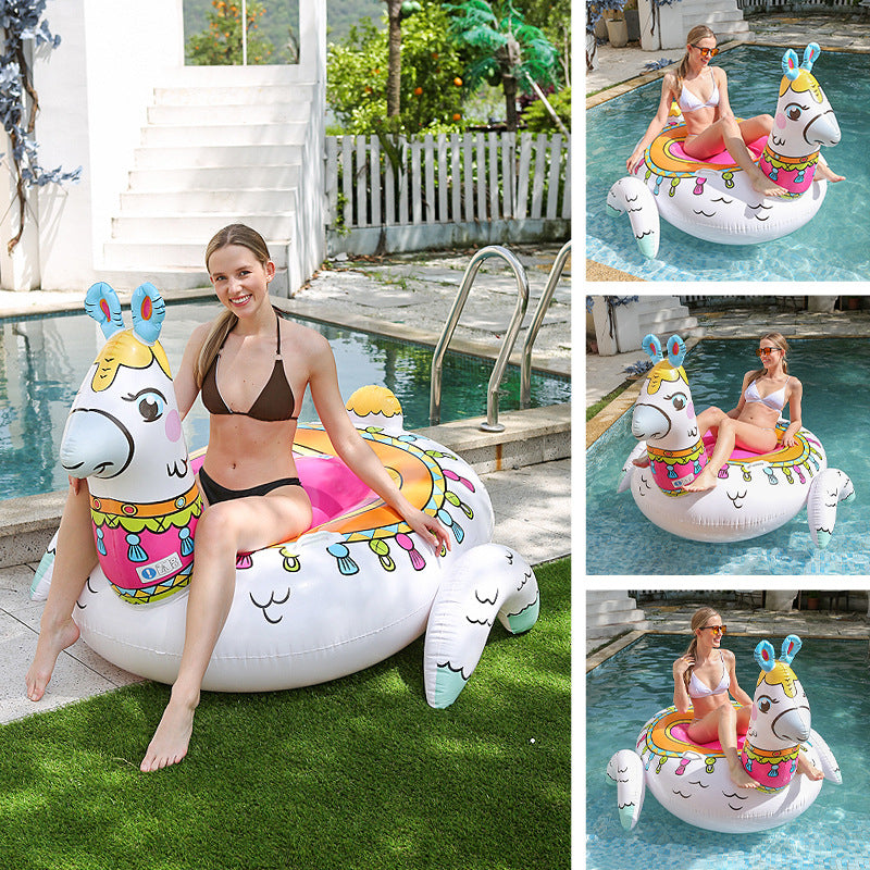 Ortekor Llama Inflatable Swimming Pool with Comfortable Seating | Durable PVC Design for Relaxation