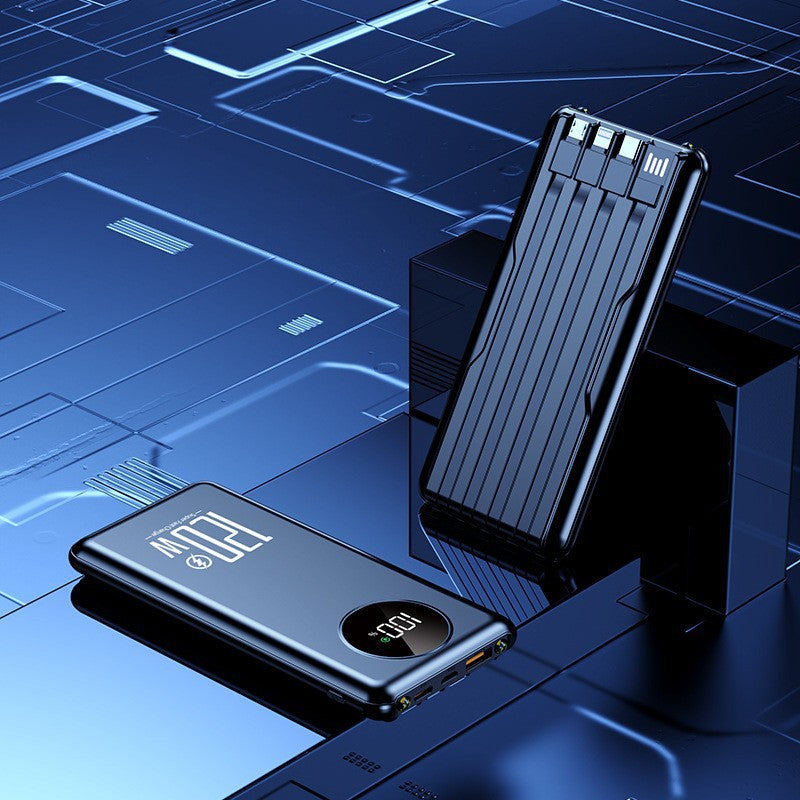 Power Bank | Portable High-Performance Charger with Intelligent Cable Management | Ultra-Slim Design for On-the-Go Convenience