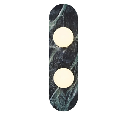 Sculptural Stone & Glass Sconce Light with Warm LED Glow for Hallway Living Room Bedroom Entryway Interior Accent Lighting Modern Minimalist