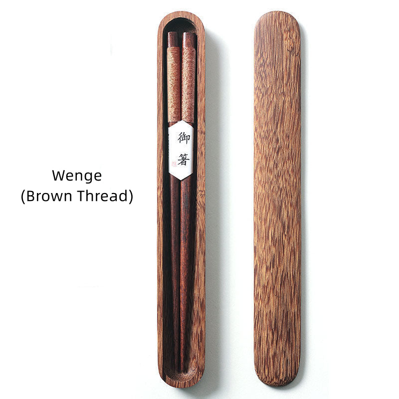 Premium Walnut Utensils for Asian Cuisine & Ramen Bowls – Artisan Wood Dining Tools with Presentation Case