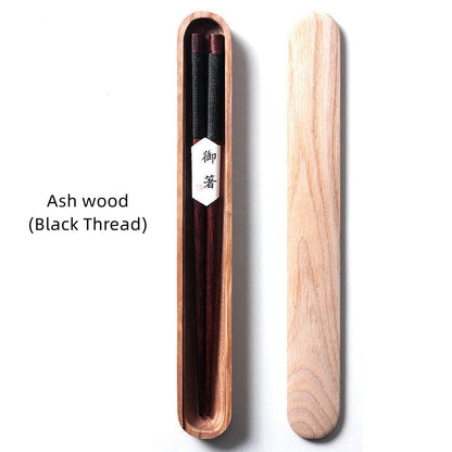 Premium Walnut Utensils for Asian Cuisine & Ramen Bowls – Artisan Wood Dining Tools with Presentation Case