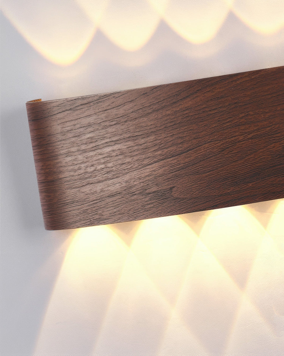 Aluminum Up-Down Sconce 10W 3000K Wood-Grain Indoor Outdoor Hallway Balcony Entryway Modern Bidirectional Ambient Accent Fixture IP65