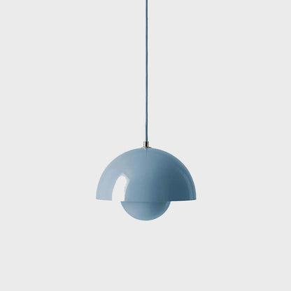 Half-Dome Metal Pendant Light – Scandinavian Minimalist Hanging Ceiling Fixture for Dining Room, Kitchen Island & Living Room