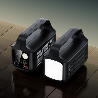 Portable Power Bank with LED Lamp & Fast Charging | High Capacity for On-the-Go Convenience