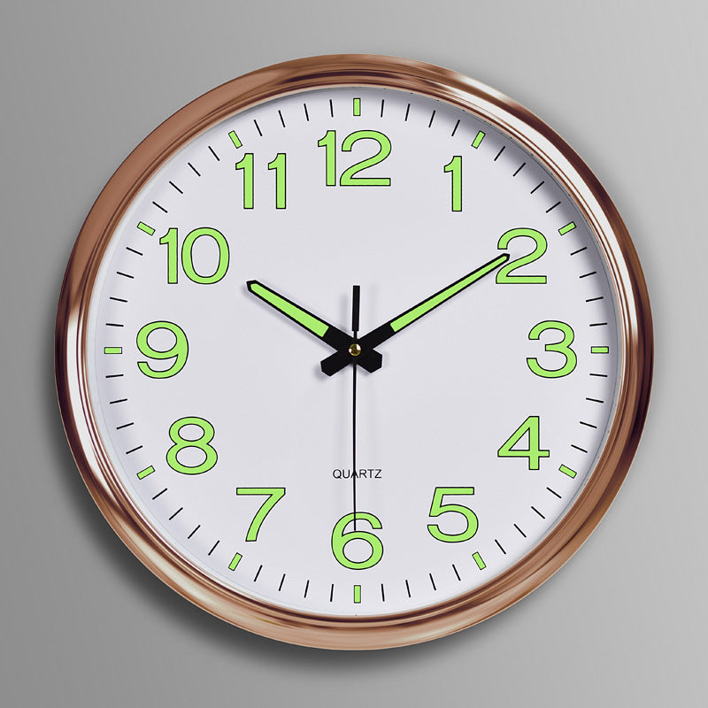 Illuminated LED Wall Clock – 12" Round Digital Display Clock with Backlight for Living Room, Bedroom & Office