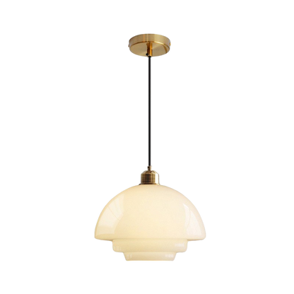 Globe Pendant Light Fixture 12" Frosted Glass Shade White Diffused Glow Modern Ceiling Mount Kitchen Island Dining Room Hallway Bedroom Ligh