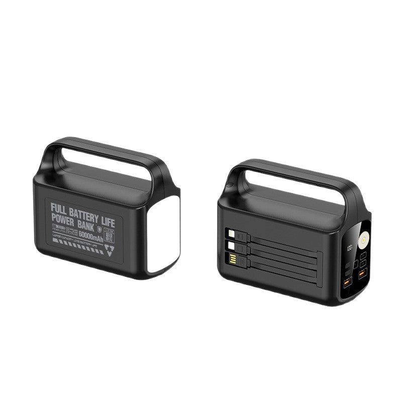 Portable Power Bank with LED Lamp & Fast Charging | High Capacity for On-the-Go Convenience