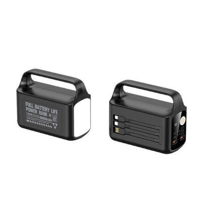 Portable Power Bank with LED Lamp & Fast Charging | High Capacity for On-the-Go Convenience