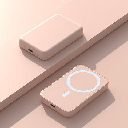 Portable Charger | Induction Power Bank with Integrated Cable Management | High Capacity for Effortless Charging