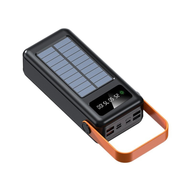 EcoCharge | Solar Power Bank with High Capacity & LCD Display | Portable Charger for Eco-Friendly On-the-Go Charging