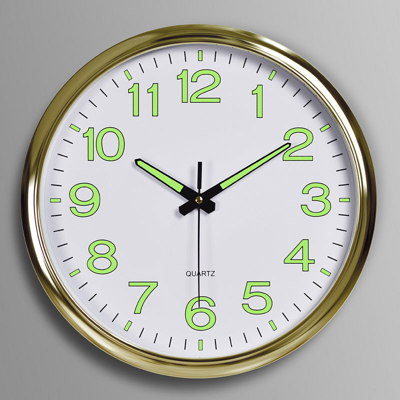 Illuminated LED Wall Clock – 12" Round Digital Display Clock with Backlight for Living Room, Bedroom & Office