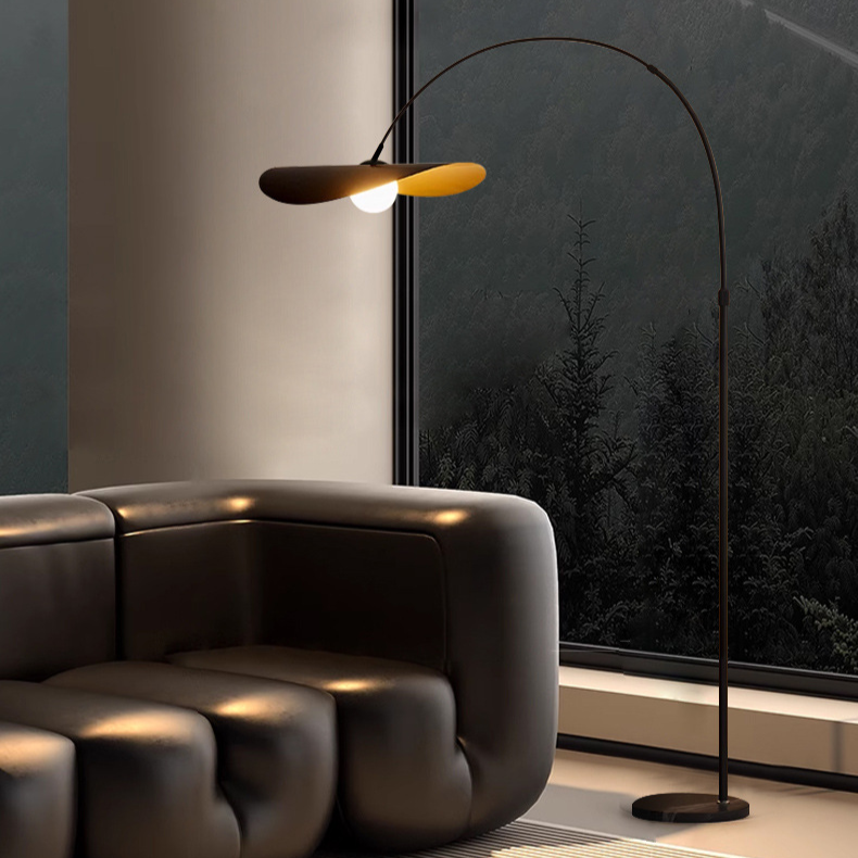 Curved Arc Standing Lamp with LED Height-Adjustable 71–79 Inch Iron Design for Reading Nook Bedroom Office Modern Minimalist Overhead Task L