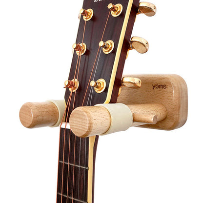 Versatile Wall-Mounted Guitar Holder with Adjustable Hooks for Safe Storage