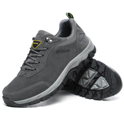 Orthopedic Trail Shoes with Arch Support for Men – Waterproof Cushioned Hiking Footwear for Plantar Fasciitis Relief & All-Terrain Outdoor C