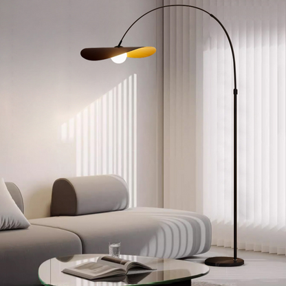 Curved Arc Standing Lamp with LED Height-Adjustable 71–79 Inch Iron Design for Reading Nook Bedroom Office Modern Minimalist Overhead Task L