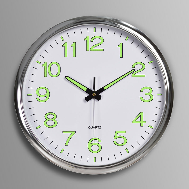 Illuminated LED Wall Clock – 12" Round Digital Display Clock with Backlight for Living Room, Bedroom & Office