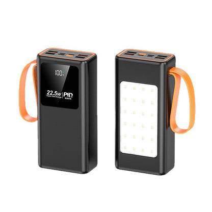 Portable Solar Power Bank with LED Light & Fast Charging | High Capacity for Outdoor Adventures