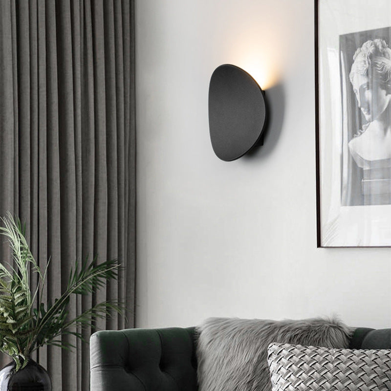 Contemporary Circular Sconce with Integrated 7W LED for Bedroom Hallway Living Room Ambient Glow Aluminum Construction Minimal Profile