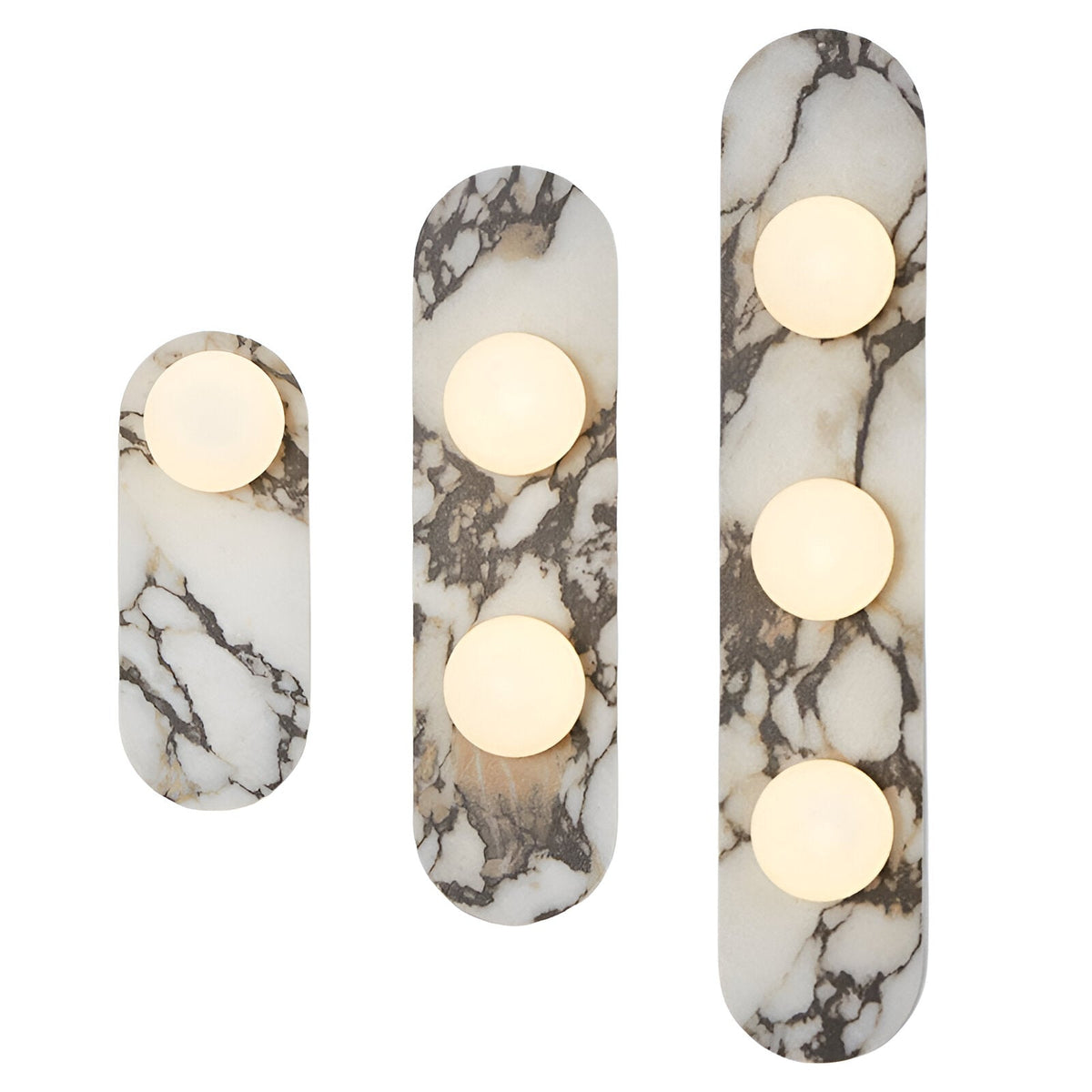 Sculptural Stone & Glass Sconce Light with Warm LED Glow for Hallway Living Room Bedroom Entryway Interior Accent Lighting Modern Minimalist