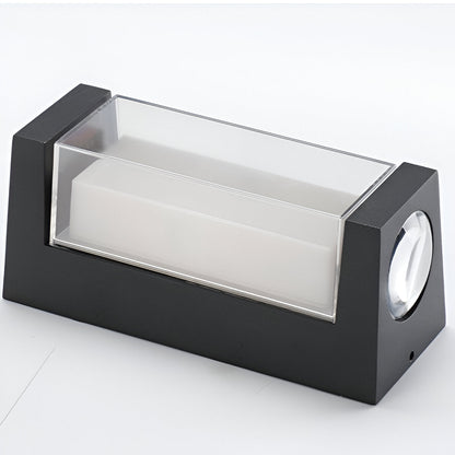 Outdoor Sconce Fixture 10.6 in Black Waterproof Bidirectional Beam for Exterior Walls Entrance Porch Garden Pathway Architectural Accent IP6