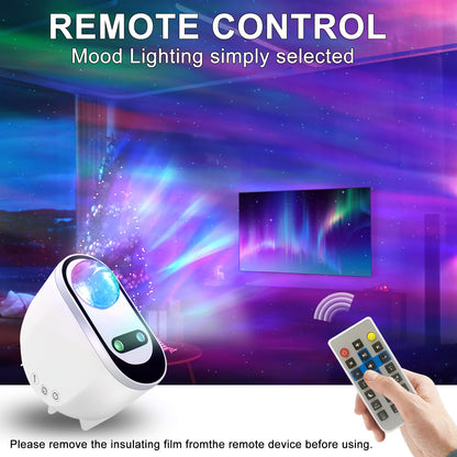 Ocean Wave Projector | LED Lighting with Bluetooth Speaker & Voice Control | Create Soothing Ambience for Relaxation