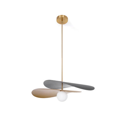 Glass & Metal Overhead Fixture 22 Inches Wide Adjustable Drop Height for Kitchen Island Dining Table Breakfast Nook Entryway Modern Mid-Cent