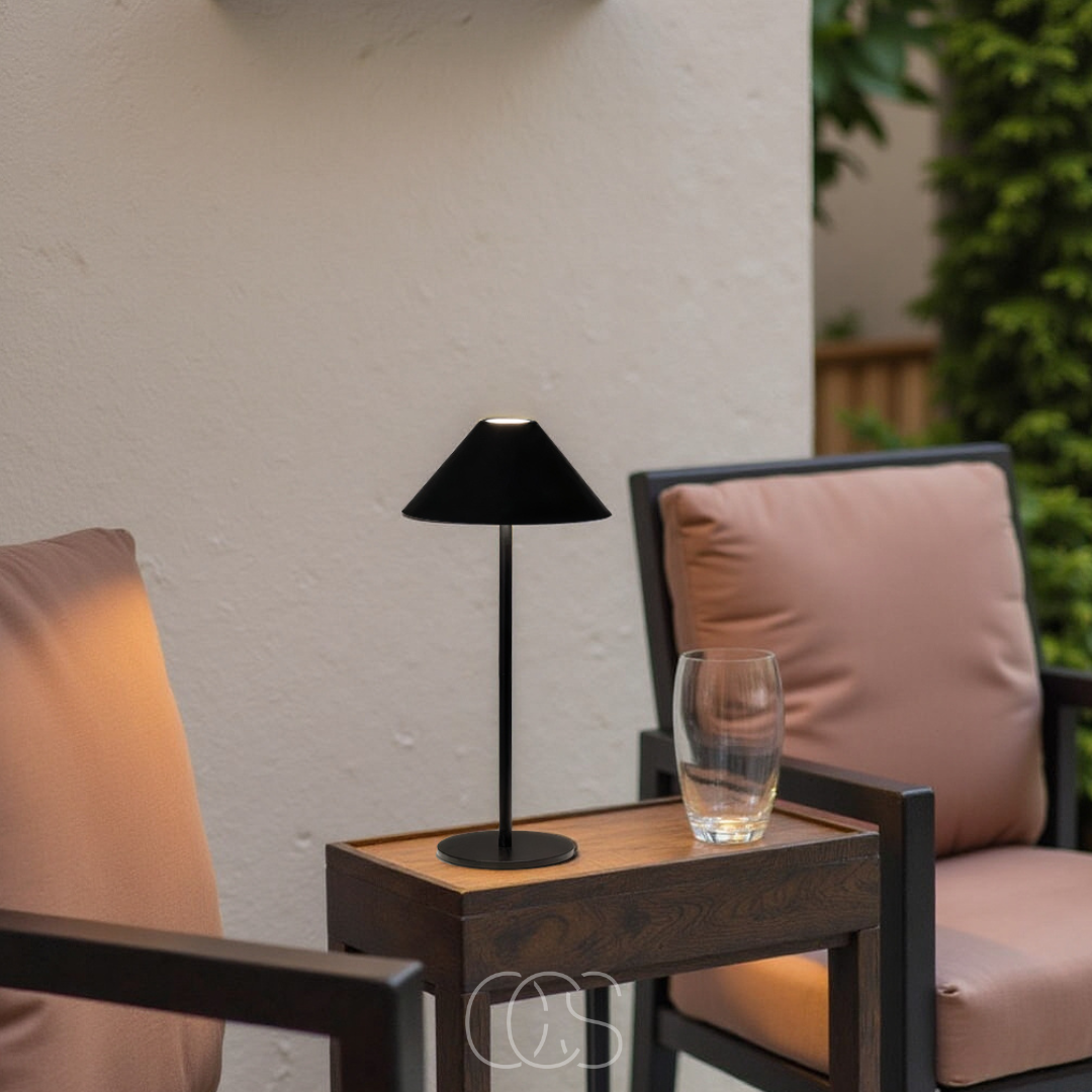 Cordless Touch-Dimming LED Lantern Table Lamp with Rechargeable Battery for Indoor & Outdoor Use