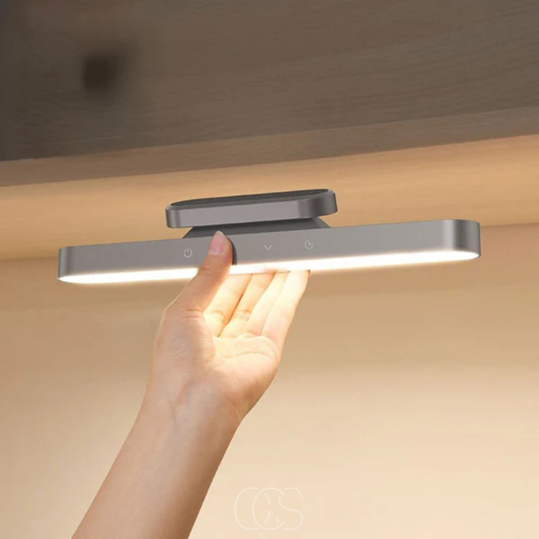 Rechargeable LED Reading Light 12 Inch Magnetic Mount Adjustable Brightness Touch Control Portable Detachable Aluminum Sconce for Bedroom Ha