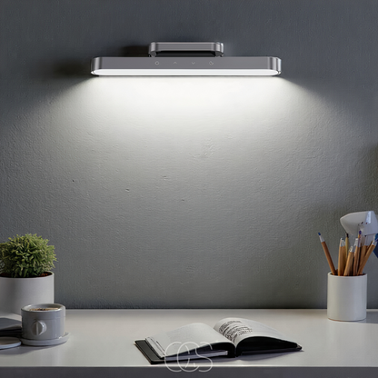 Rechargeable Magnetic LED Wall Light 12 Inch Aluminum Touch Dimmer Bedside Reading Lamp Portable Battery-Powered Under Cabinet Task Lighting