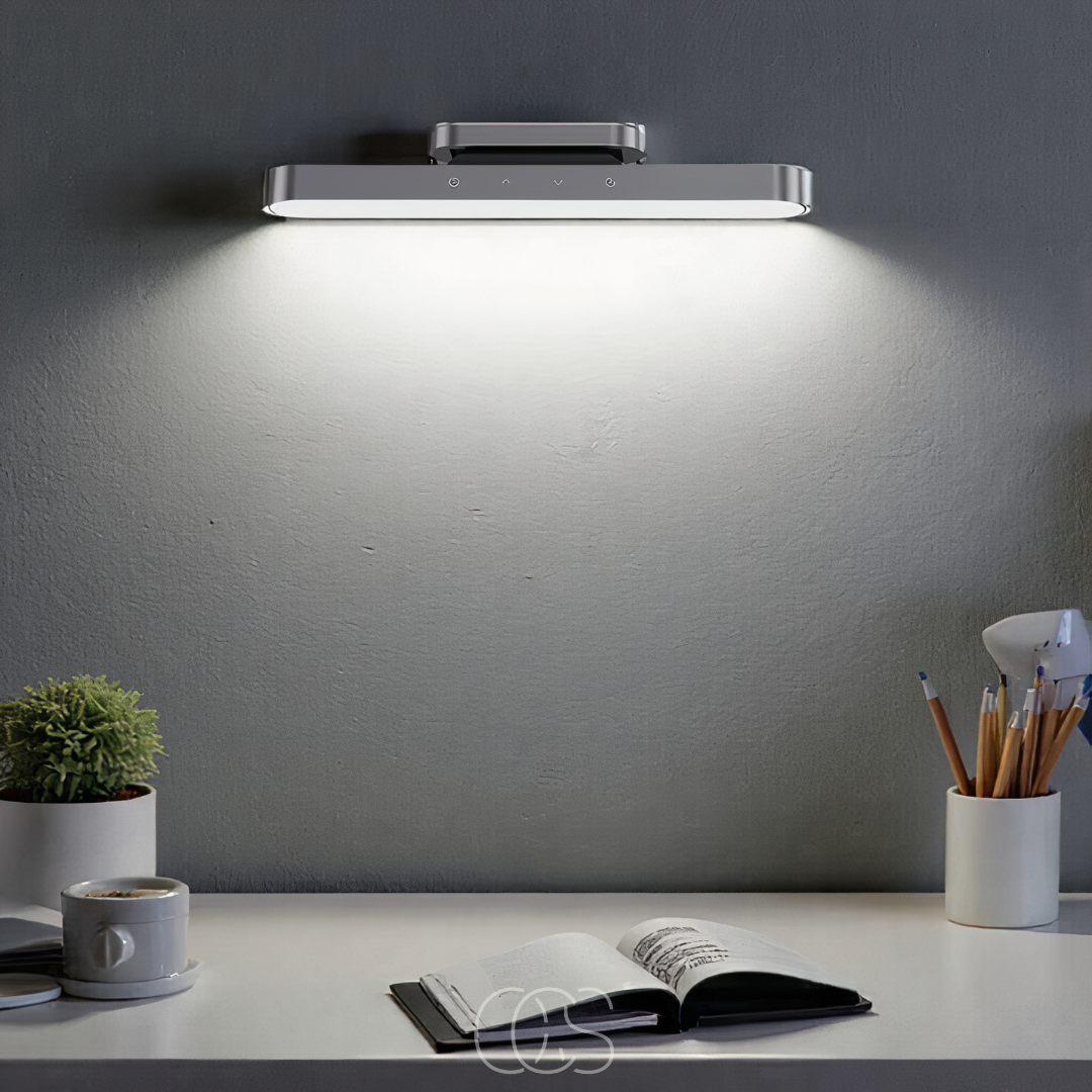 Rechargeable LED Reading Light 12 Inch Magnetic Mount Adjustable Brightness Touch Control Portable Detachable Aluminum Sconce for Bedroom Ha