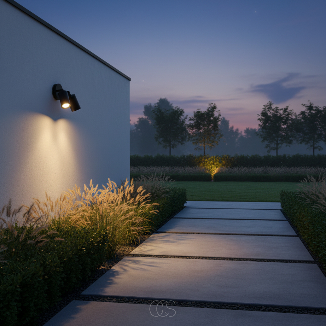 Outdoor LED Wall Spotlight with Adjustable Dual Heads – Weatherproof Directional Security Light for Home Exterior, Patio, Driveway & Garden