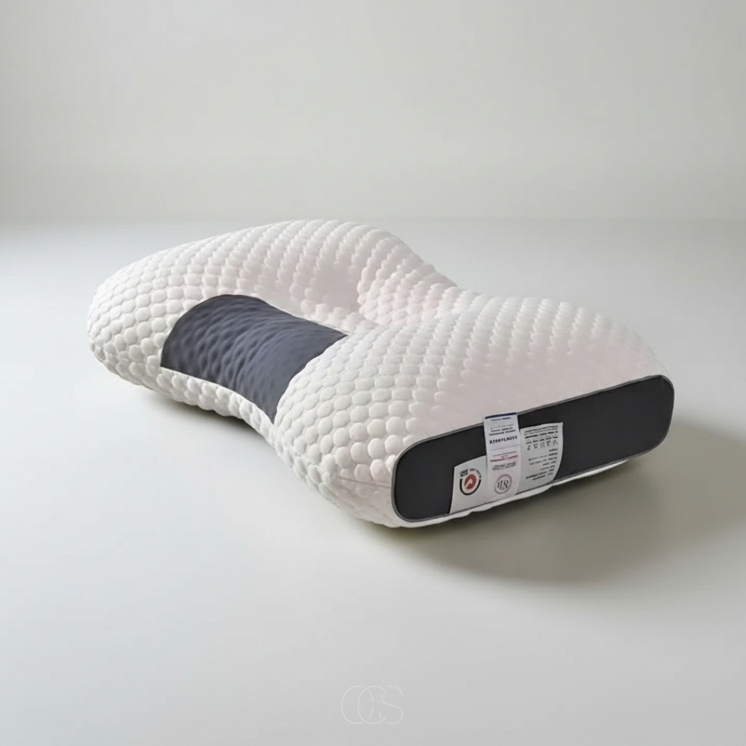 Contour Memory Foam Pillow with Cervical Support for Back and Side Sleepers | Neck Pain Relief Sleep Pillow | Orthopedic Sleeping Pillow