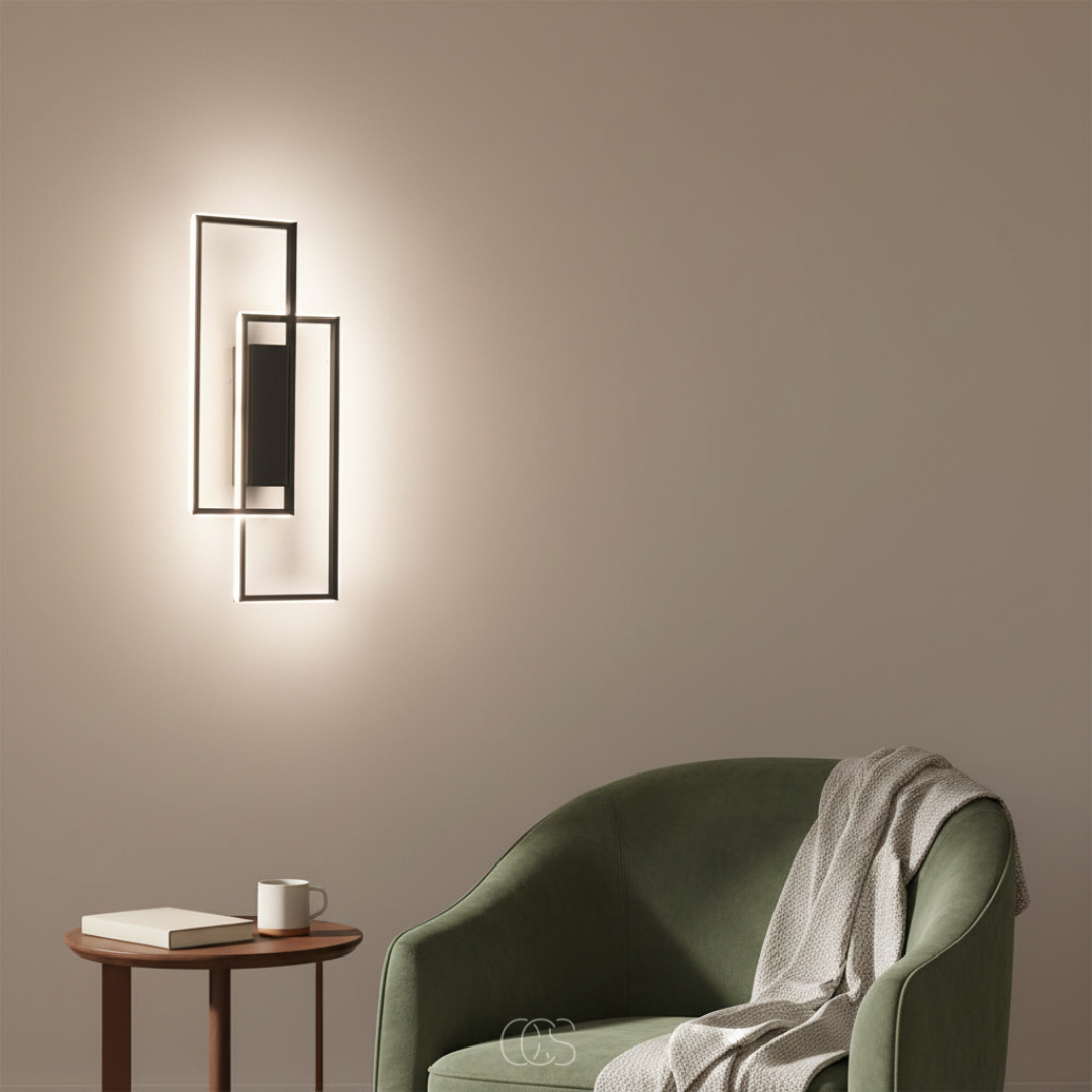 Modern Linear LED Wall Sconce with Three Adjustable Color Temperatures - Minimalist Aluminum Fixture for Hallway Bedroom Living Room