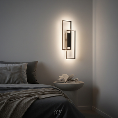 Modern Linear LED Wall Sconce with Three Adjustable Color Temperatures - Minimalist Aluminum Fixture for Hallway Bedroom Living Room