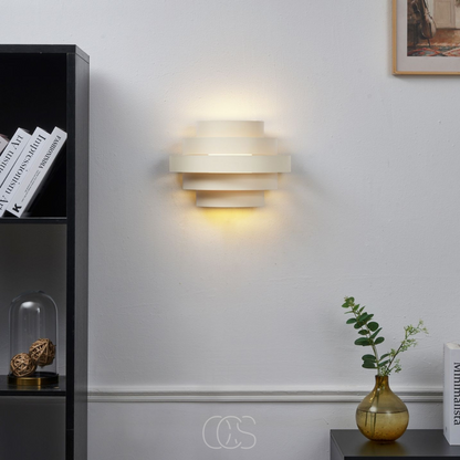 Modern LED Wall Sconce with 3-Level Dimming & Warm White Light for Bedroom, Living Room, Hallway