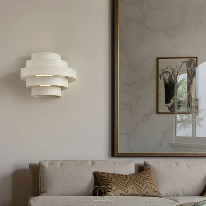Modern LED Wall Sconce with 3-Level Dimming & Warm White Light for Bedroom, Living Room, Hallway