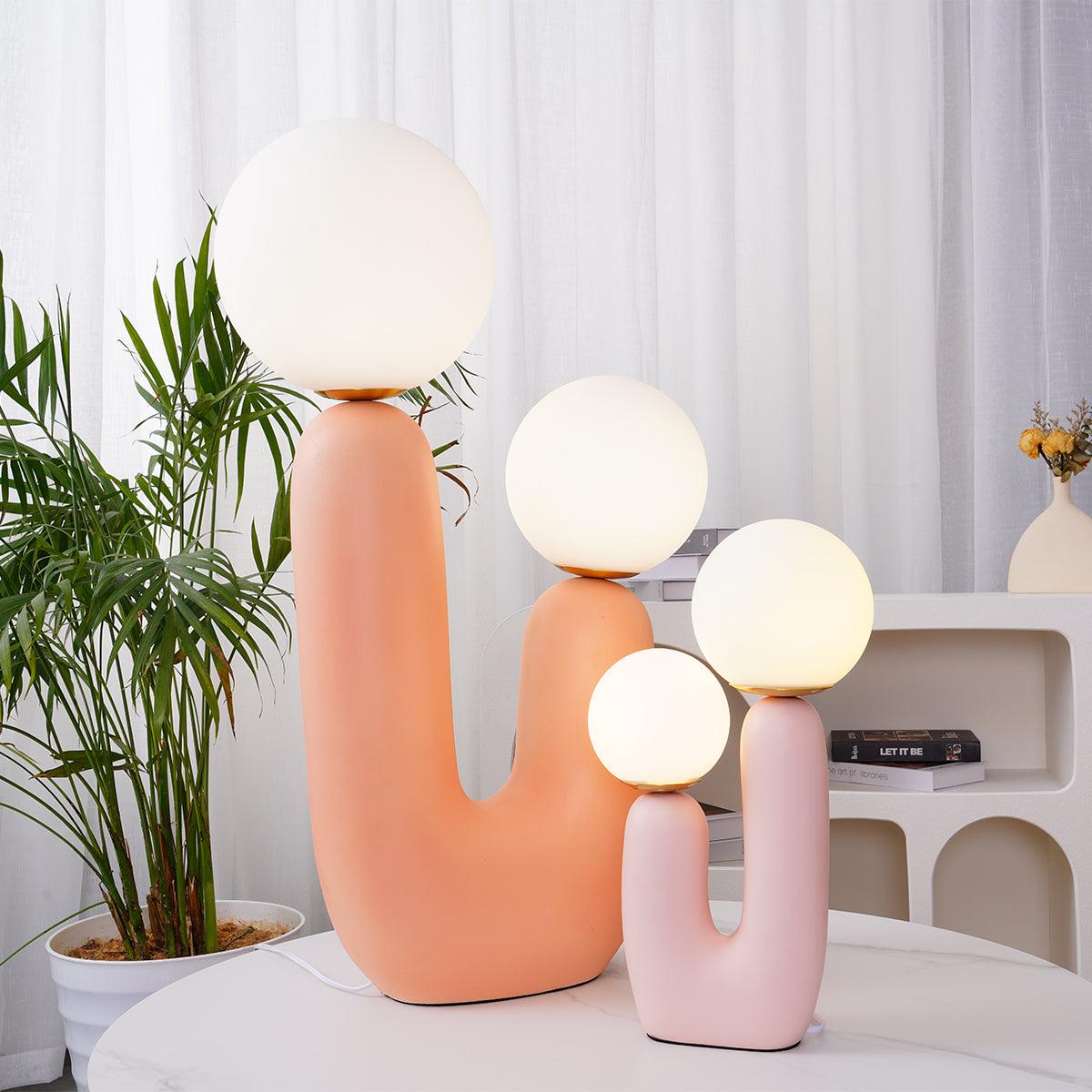 Contemporary G9 Bedside Lamp with Glass Shade 10 in Diameter Sculpted Polymer Desktop Lighting for Home Office Bedroom Nightstand Reading