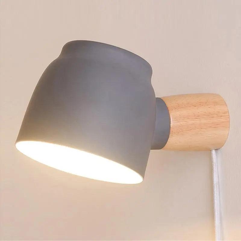 Plug-In Wall Sconce Light Fixture with Cord for Bedroom, Living Room, Hallway | Modern Ambient Lighting for Home | Simple No-Hardwire Setup