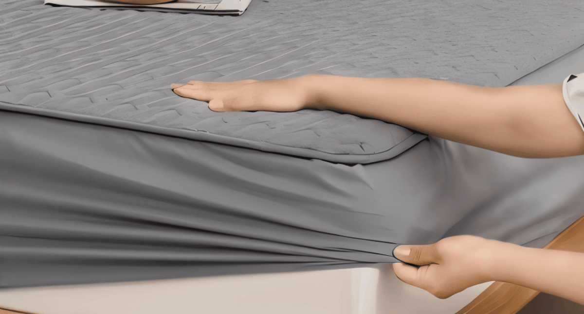 Waterproof Quilted Mattress Pad Protector with Deep Pocket Fitted Skirt – Breathable Polyester Cover for Bedroom
