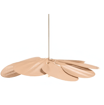 Hanging Ceiling Fixture Floral Textile Shade 31.5 Inch Diameter Cream Adjustable Cable E27 Socket Modern Vintage Dining Room Bedroom Lightin