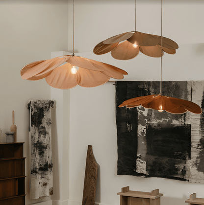 Hanging Ceiling Fixture Floral Textile Shade 31.5 Inch Diameter Cream Adjustable Cable E27 Socket Modern Vintage Dining Room Bedroom Lightin