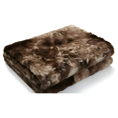 Plush Reversible Fleece Throw Blanket Winter Warmth Coral Velvet Batik Design Cozy Bed Sofa Cover Double-Sided Soft Anti-Pilling