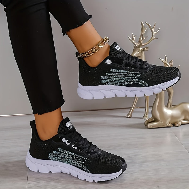 Women's Athletic Running Shoes with Cushioned Insole – Breathable Mesh Sneakers for Walking & Training