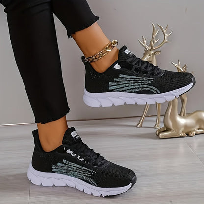 Women's Athletic Running Shoes with Cushioned Insole – Breathable Mesh Sneakers for Walking & Training