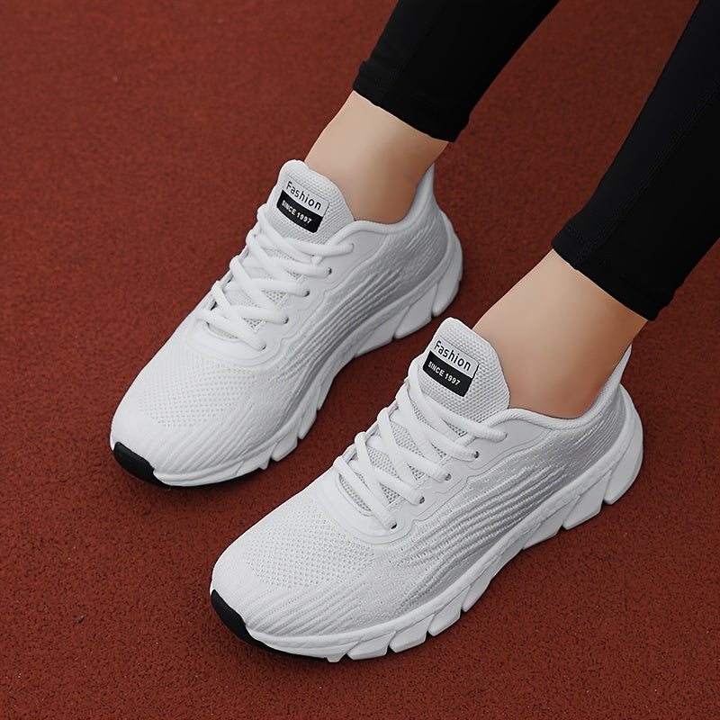 Women's Athletic Running Shoes with Cushioned Insole – Breathable Mesh Sneakers for Walking & Training