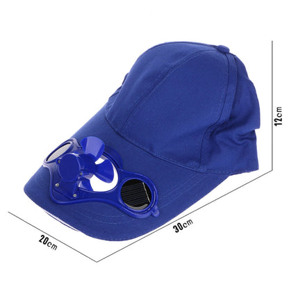 Ortekor Outdoor Collection | Baseball Hat with Solar-Powered Fan | Adjustable Cotton Cap for Summer Comfort