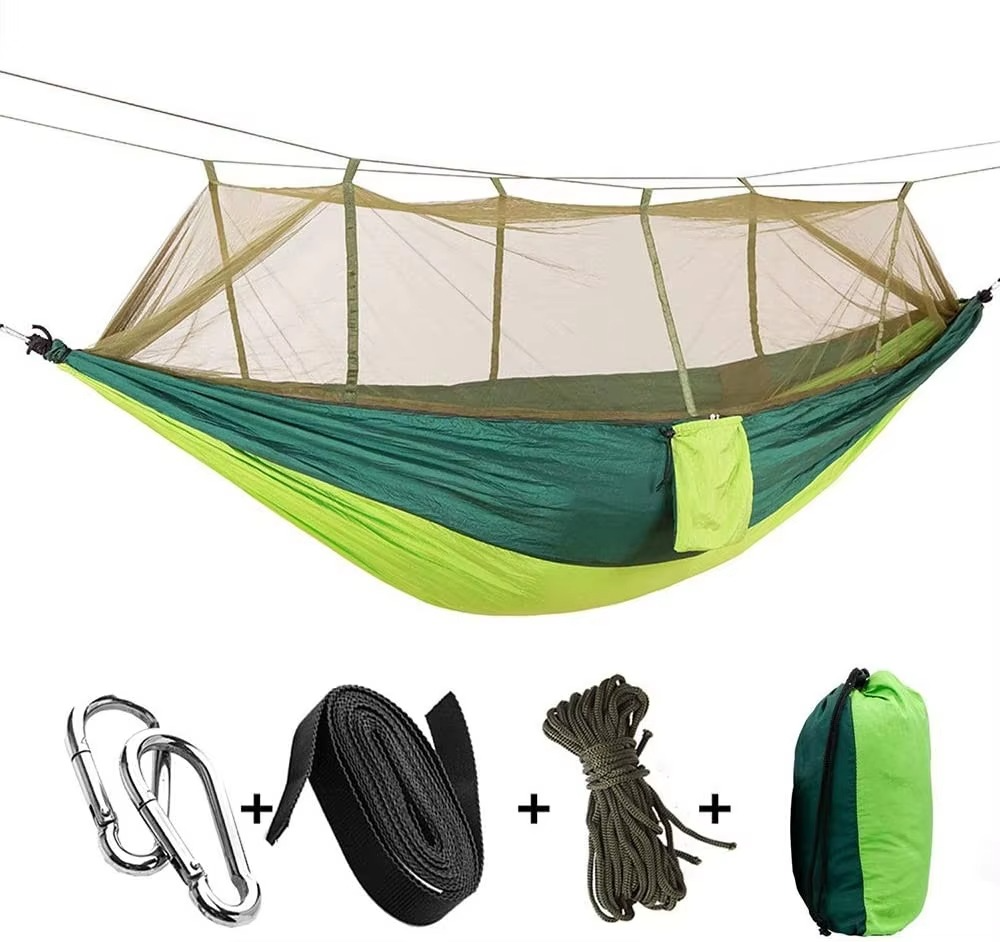 Ortekor Outdoor Hammock | 2-Person Camping Hammock with Mosquito Net | Lightweight & Compact for Bug-Free Relaxation